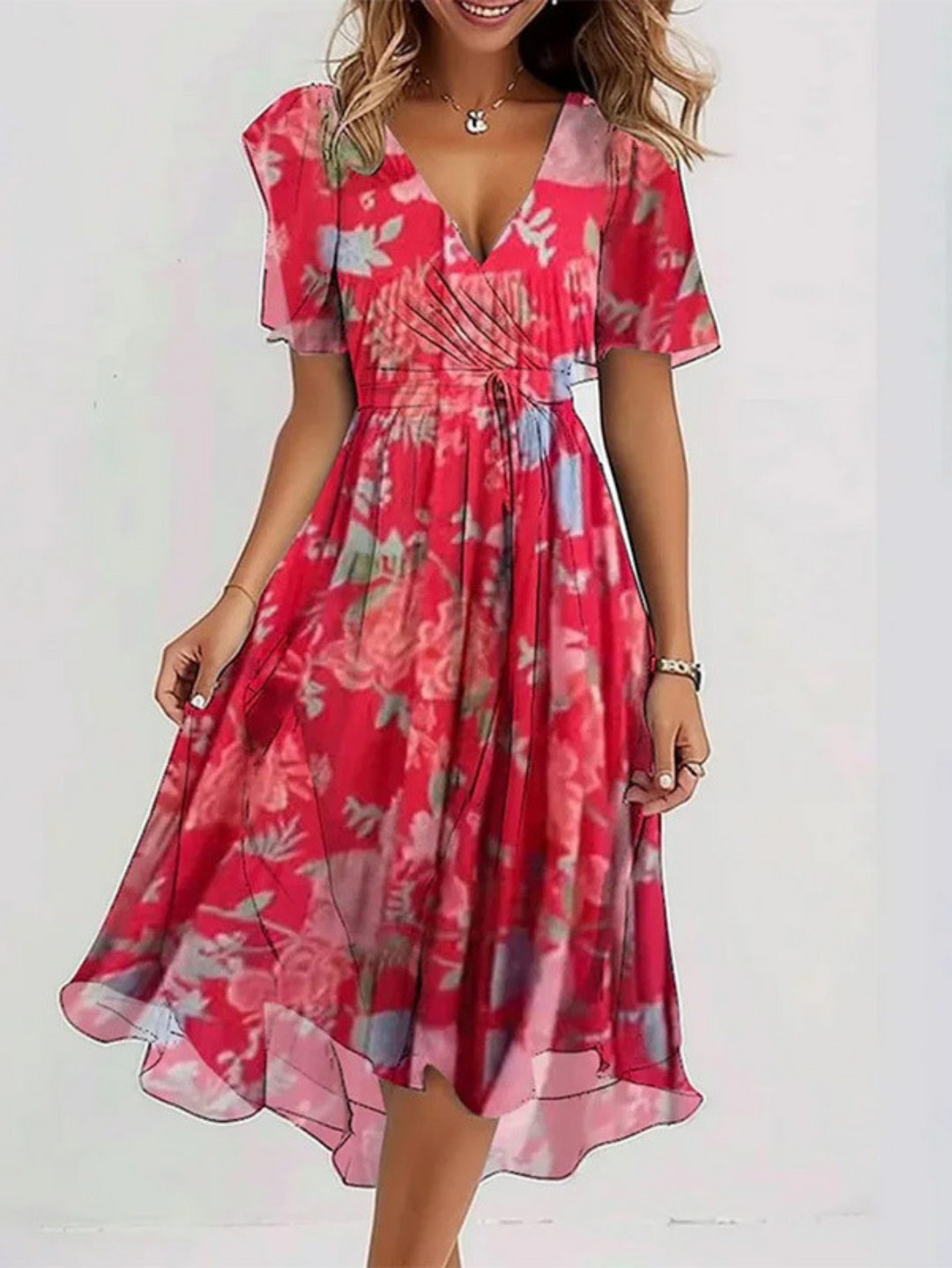 LIANNE | CASUAL BOHO GRADIENT DRESS