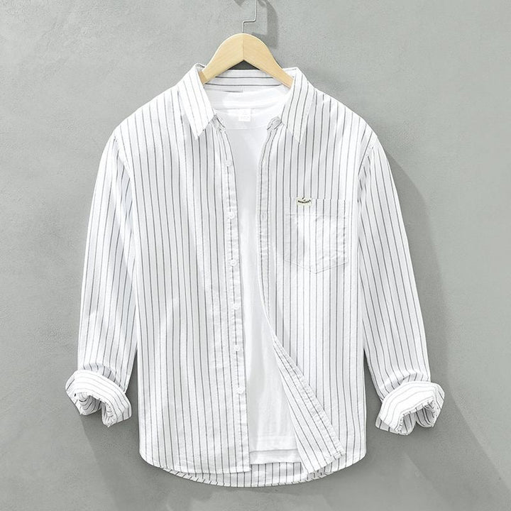 Flick™ | Chic Cotton Striped Over Shirt