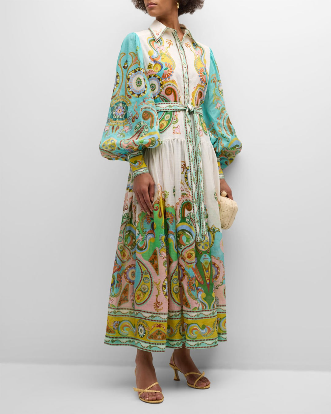 Wendy - Multicolor Magic Pleated Shirt Dress