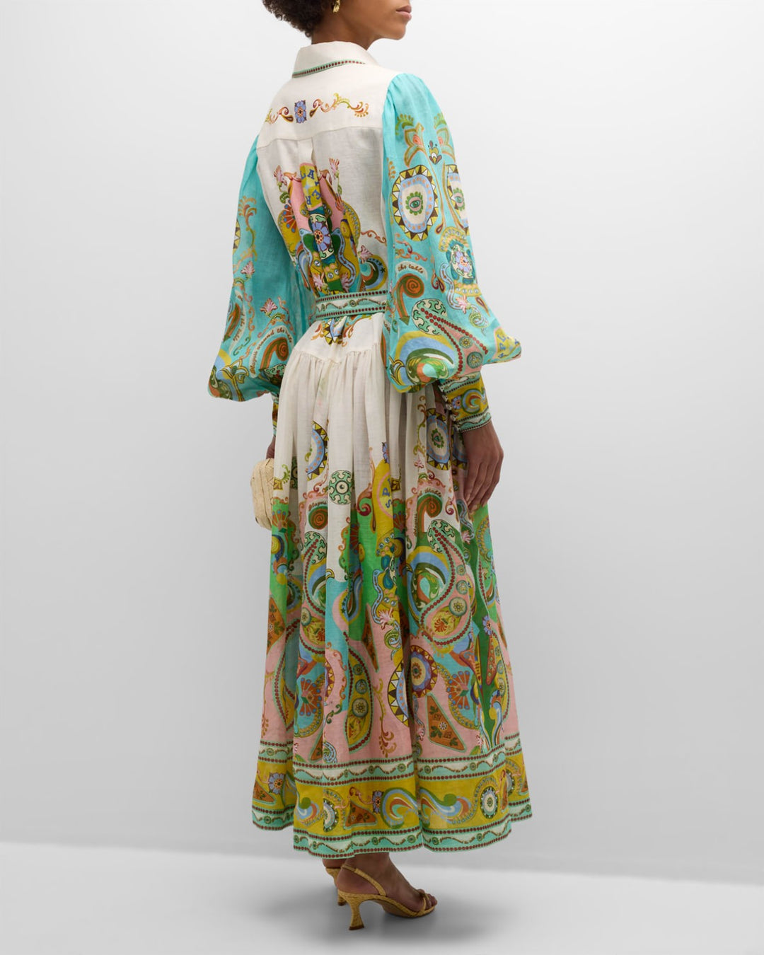 Wendy - Multicolor Magic Pleated Shirt Dress